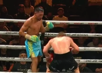 Жәнібек Әлімханұлы Михайловичті 9-раундта нокаутқа түсірді